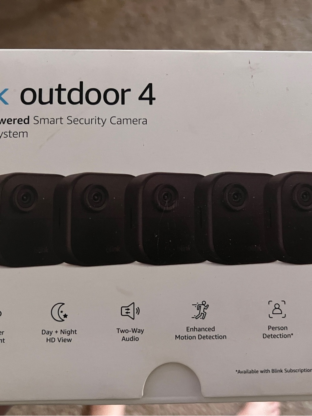 Blink Outdoor 4 Wireless Security Cameras - Black (4-Pack)